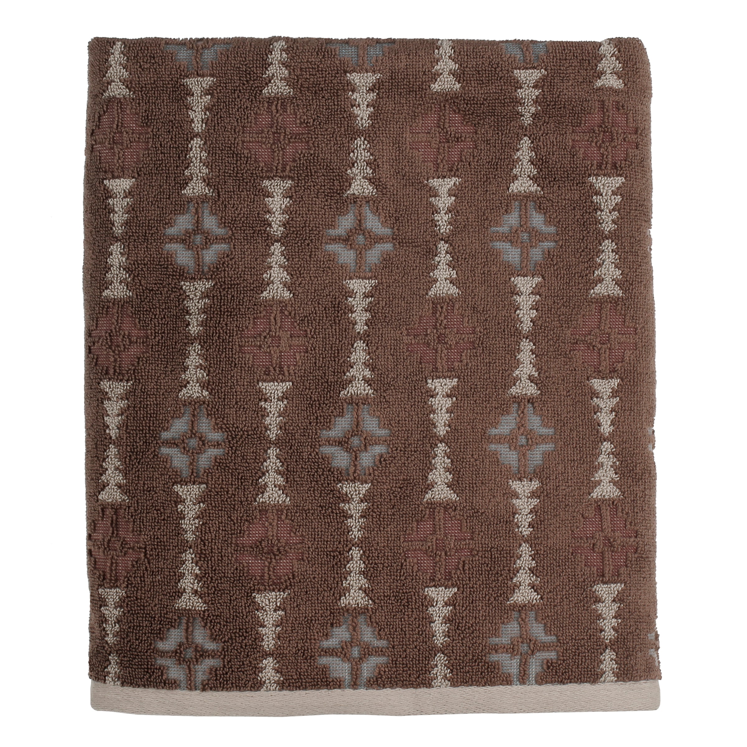 Lodge Life Jacquard Bath Towel, Brown