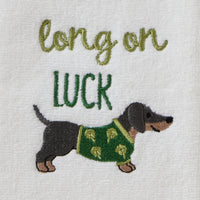 Long On Luck 2-Piece Hand Towel Set, White