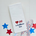 Love A Healthcare Hero 2-Piece Hand Towel Set, White
