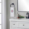 Wreath Monogram “M" 2-Piece Hand Towel Set, White