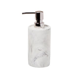 Marble Swirl Lotion/Soap Dispenser, White/Gray