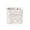 Marble Swirl Toothbrush Holder, White/Gray