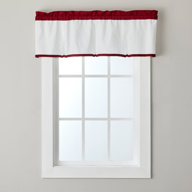 Marrisa Window Valance, Berry, 48" x 13"