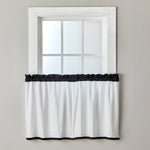 Marrisa Window Tier Pair, Black, 56" x 36"
