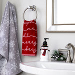 Merry And Bright 2-Piece Hand Towel Set, Red