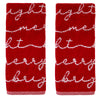 Merry And Bright 2-Piece Hand Towel Set, Red