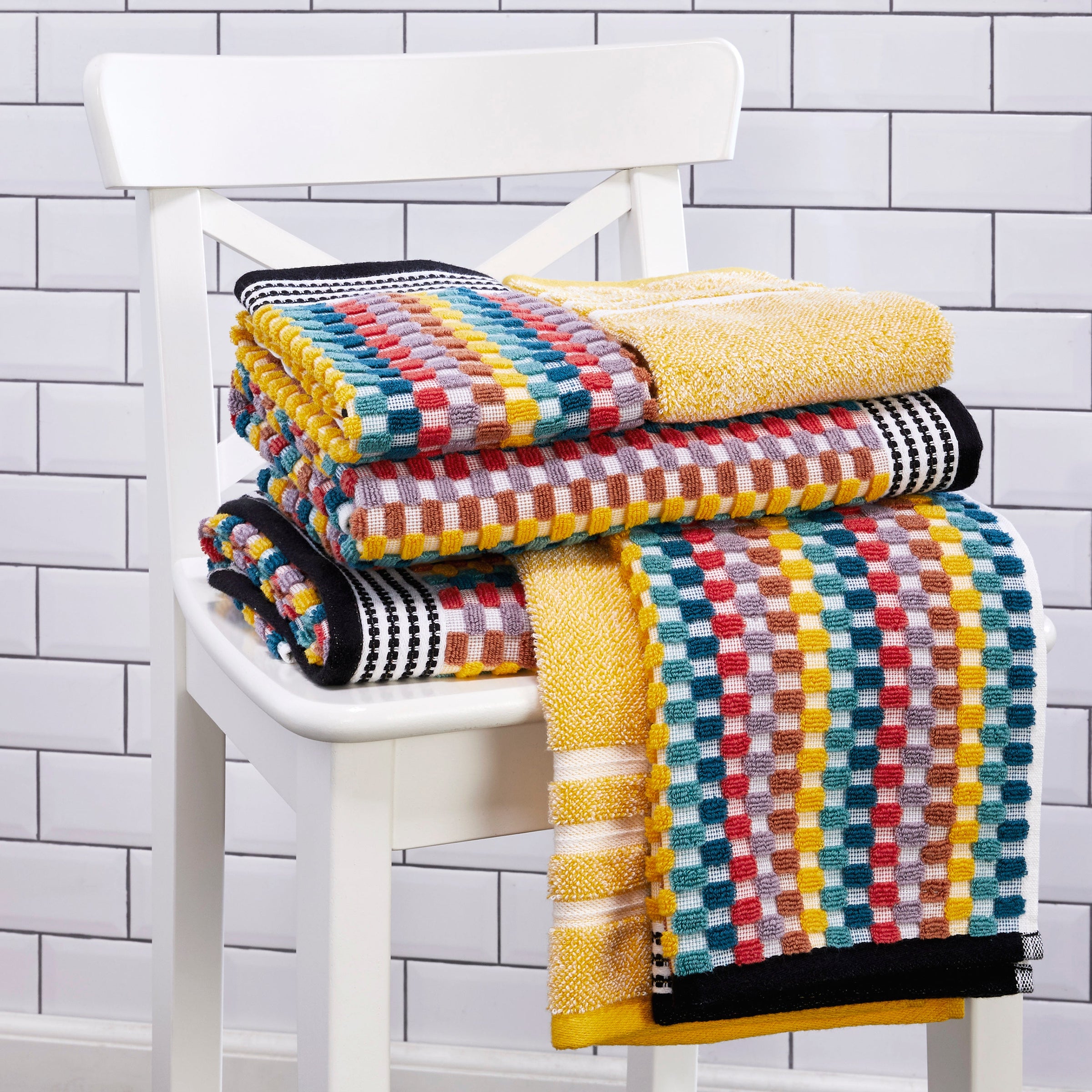 Mid-Century Bath Towel, Multi