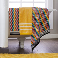Mid-Century 2-Piece Hand Towel Set, Multi