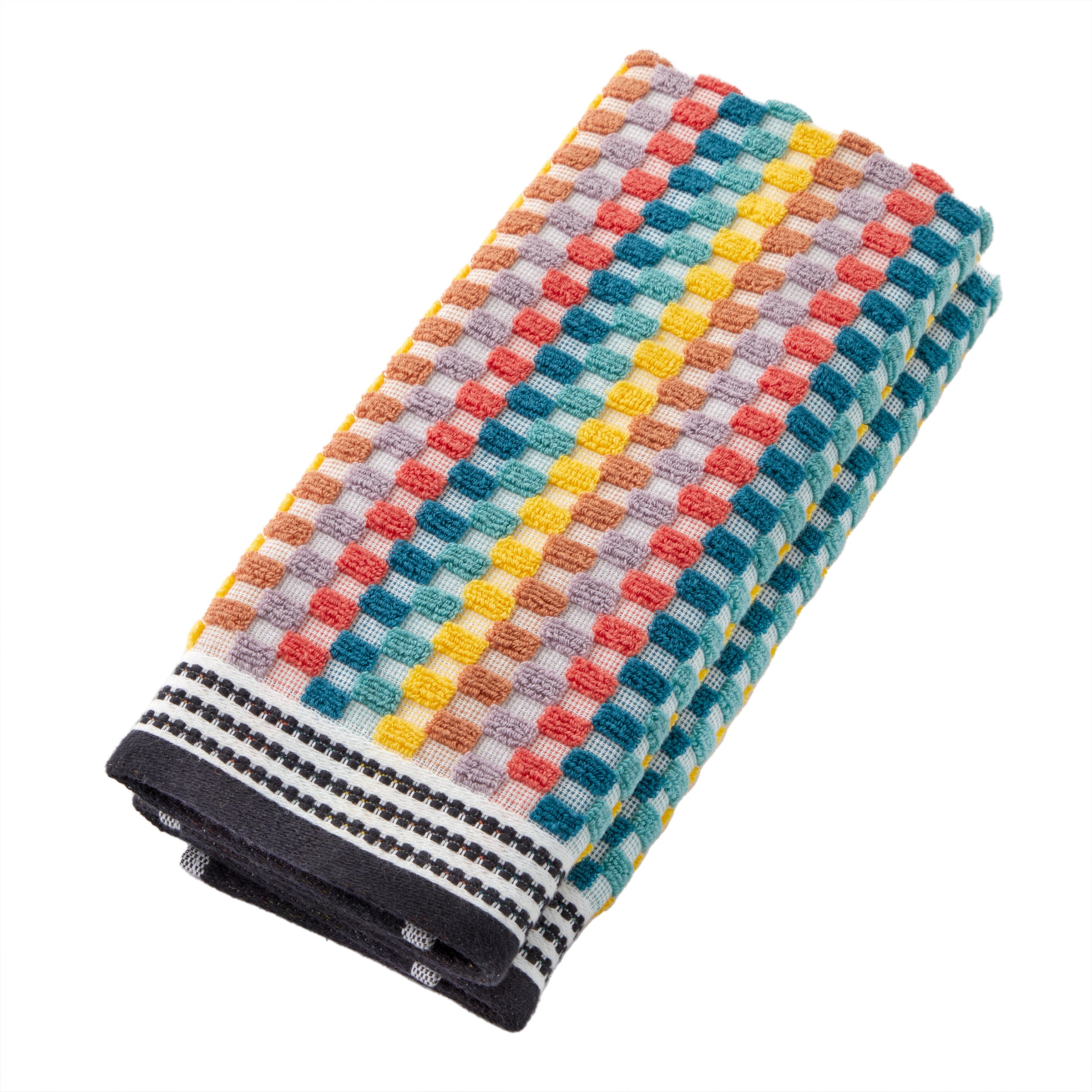 Mid-Century 2-Piece Hand Towel Set, Multi