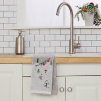 Mini Skiing Jacquard 2-Piece Hand Towel Set, Multi