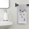 Mini Skiing Jacquard 2-Piece Hand Towel Set, Multi