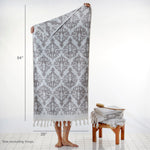 Mirage Fringe Turkish Cotton Bath Towel, Taupe