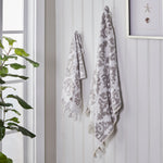 Mirage Fringe 2-Piece Turkish Cotton Hand Towel Set, Taupe