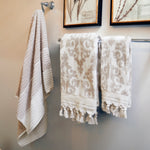 Mirage Fringe Turkish Cotton Bath Towel, Taupe