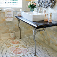 Misty Floral Shower Curtain, Pink/Multi