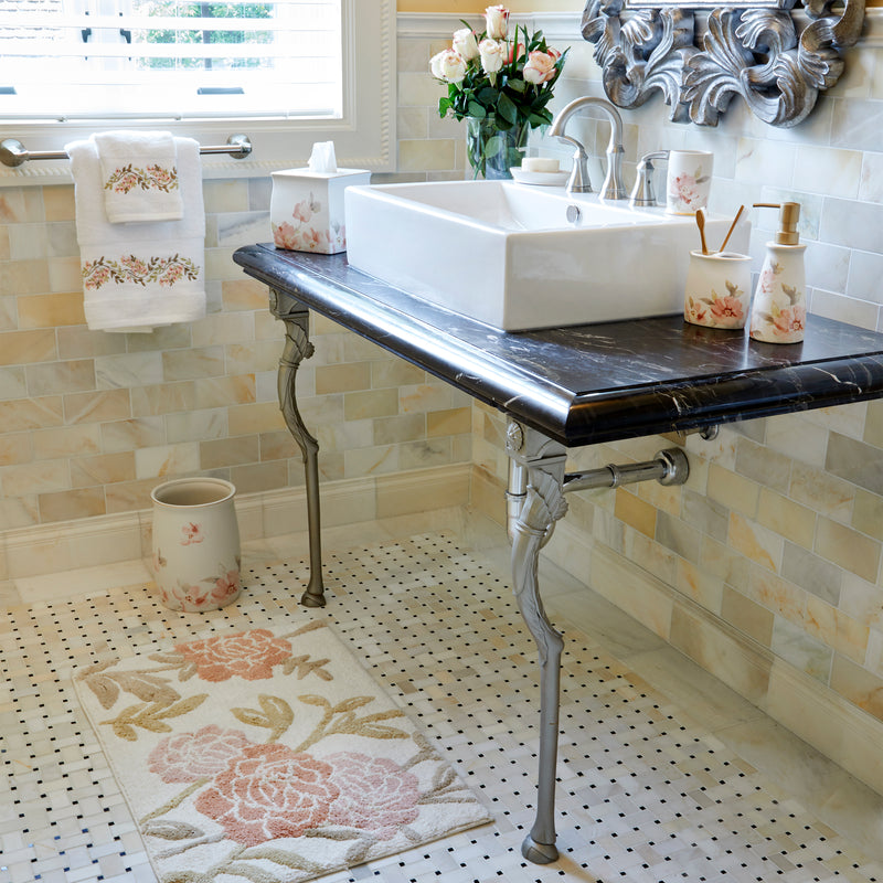 Misty Floral Shower Curtain, Pink/Multi