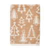 Mod Tree Jacquard Bath Towel, Tan