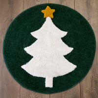 Mod Tree Bath Rug, Evergreen