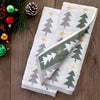 Multi Trees Jacquard 2-Piece Hand Towel Set, Multi