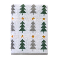 Multi Trees Jacquard Bath Towel, Multi