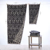 Nador 2-Piece Jacquard Hand Towel Set, Black/Linen