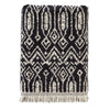 Nador Jacquard Bath Towel, Black/Linen