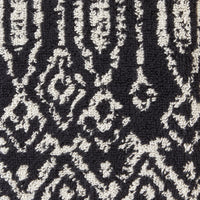 Nador 2-Piece Jacquard Hand Towel Set, Black/Linen