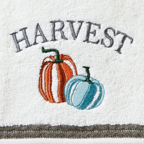 Nature's Harvest 2-Piece Hand Towel Set, White