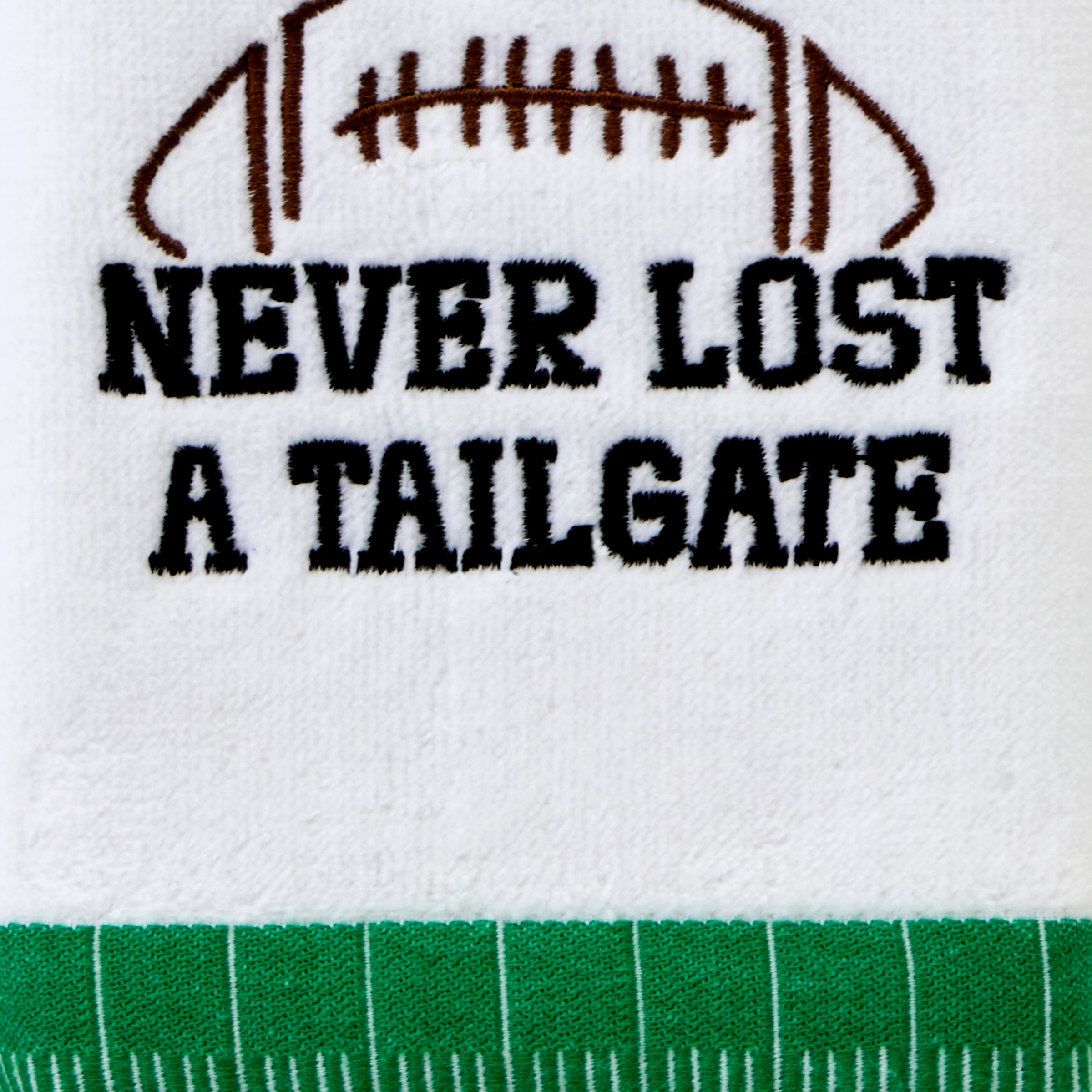 Never Lost A Tailgate 2-Piece Hand Towel Set, White