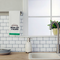 Never Lost A Tailgate 2-Piece Hand Towel Set, White