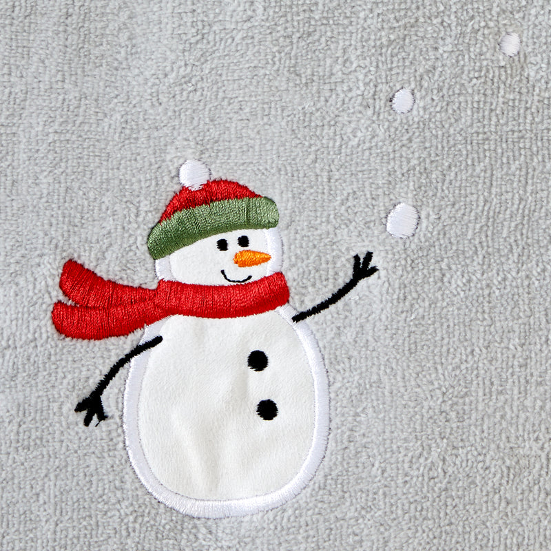 SKL Home by Saturday Knight Ltd. Rustic Plaid Snowman 2 Piece Hand Towel in Wheat