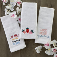 It's Fine 2-Piece Hand Towel Set, White