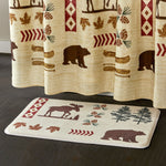 North Ridge Fabric Shower Curtain, Natural/Multi