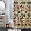 North Ridge Fabric Shower Curtain, Natural/Multi