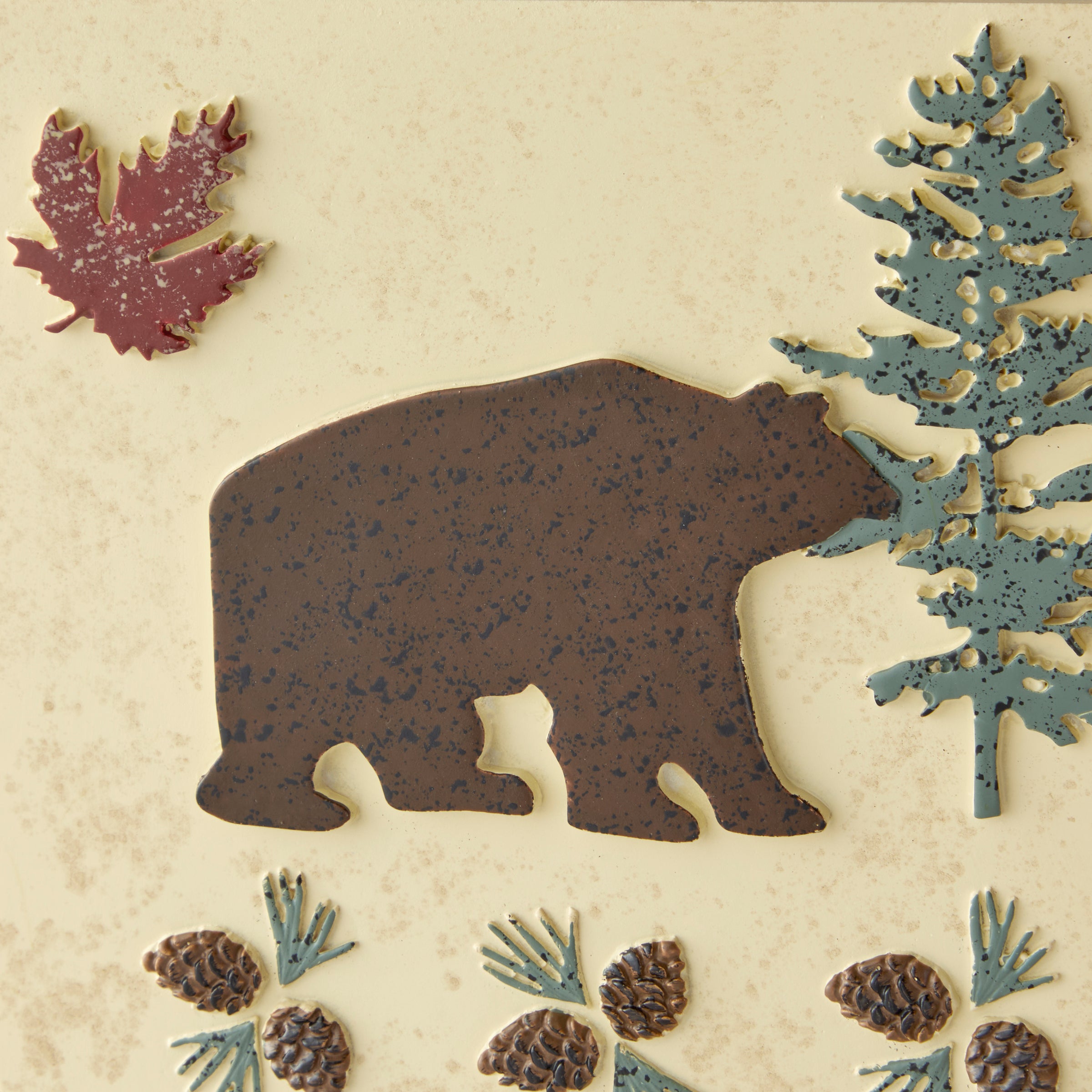 North Ridge Tissue Dispenser, Brown/Multi