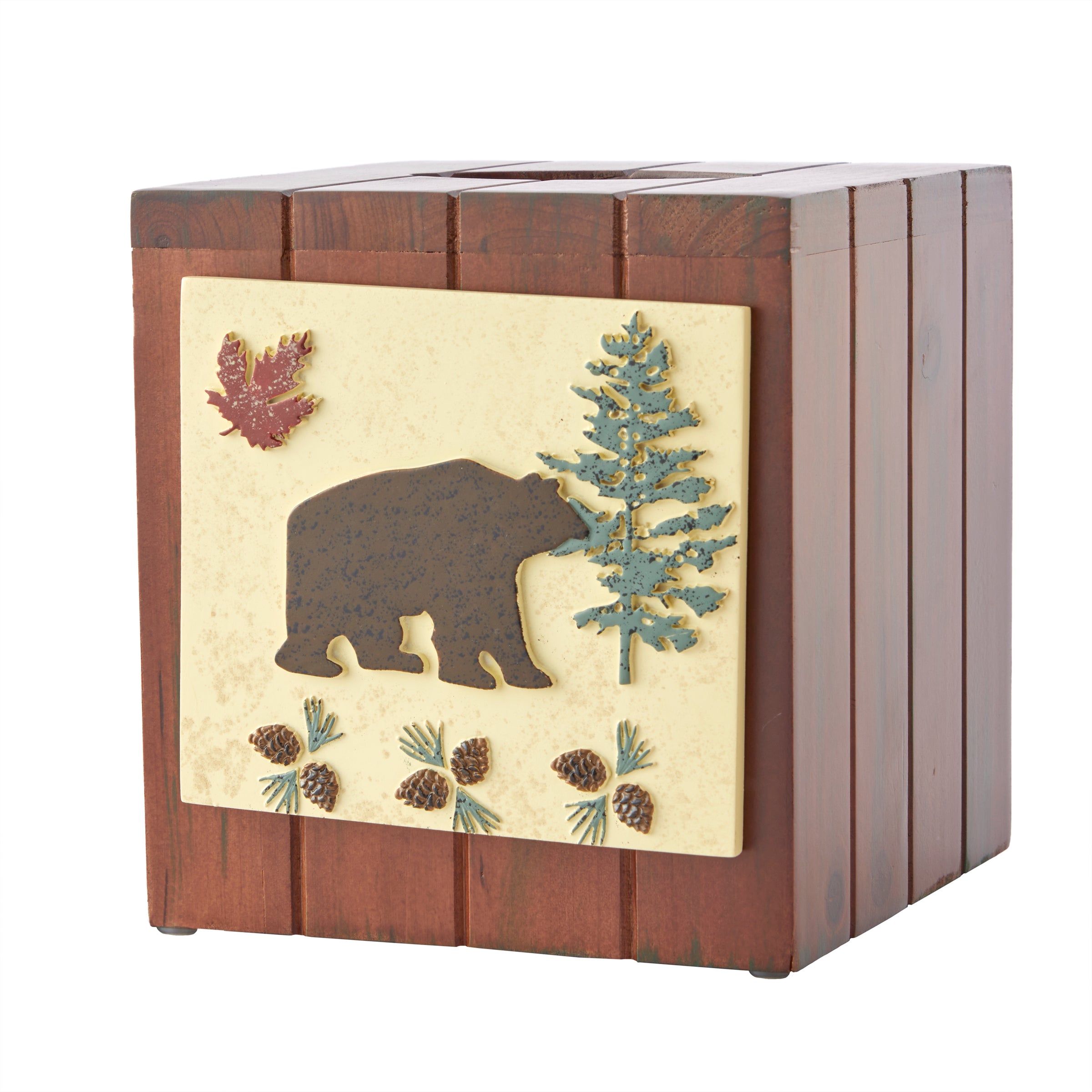 North Ridge Tissue Dispenser, Brown/Multi