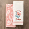 Not My First Rodeo 2-Piece Hand Towel Set, Natural/Blush