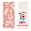Not My First Rodeo 2-Piece Hand Towel Set, Natural/Blush