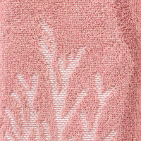Ocean Coral Sculpted Jacquard 2-Piece Hand Towel Set, Coral