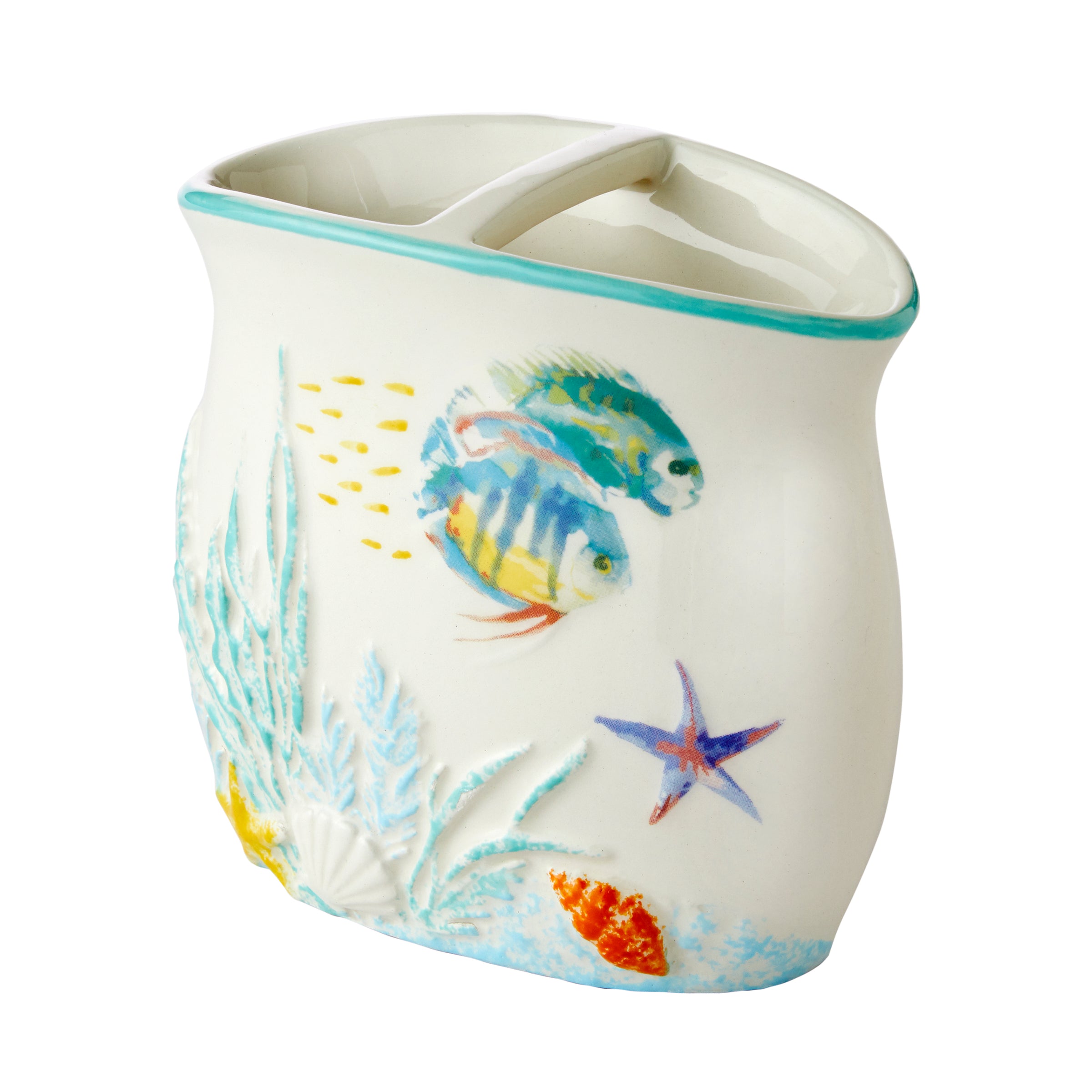 Ocean Watercolor Toothbrush Holder, Multi