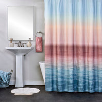 Ombre Sunset Fabric Shower Curtain, Multi