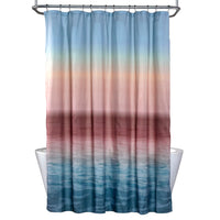 Ombre Sunset Fabric Shower Curtain, Multi