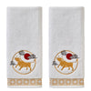 Vern Yip by SKL Home, Zodiac Ox 2-Piece Hand Towel Set, White