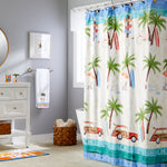 Paradise Beach Shower Curtain Hooks, Multi
