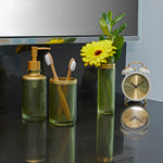 Vern Yip by SKL Home Paris Hobnail Glass Lotion/Soap Pump, Sage