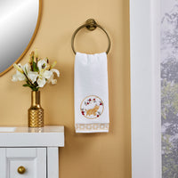 Vern Yip by SKL Home, Zodiac Pig 2-Piece Hand Towel Set, White