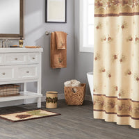 Pinehaven Wastebasket, Tan/Multi