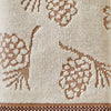 Pinecone Jacquard 2-Piece Hand Towel Set, Wheat