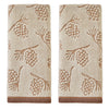 Pinecone Jacquard 2-Piece Hand Towel Set, Wheat