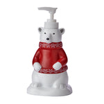 Vern Yip by SKL Home Polar Cove Lotion/Soap Dispenser, Red/White